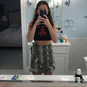 New nasty gal snake skin skirt